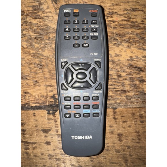 Genuine TOSHIBA VC-522 REMOTE‎ CONTROL for W-522 W-522C W-522CF W-528 - Tested - Picture 1 of 3